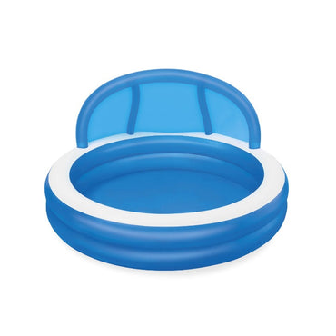 BESTWAY Sunshade Summer Days Family Pool For Kids 7ft 11in x 7ft 11in x 4ft 7in (2ft Depth)